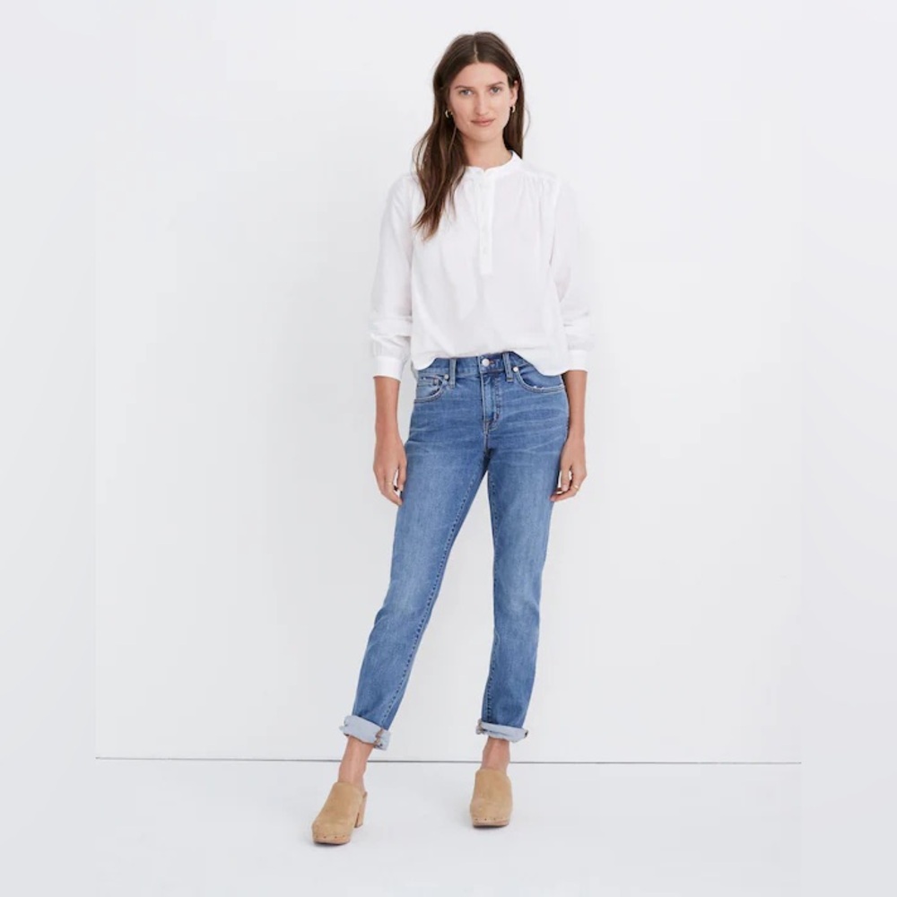 Madewell The Slim Boyjean in Willowbrush Wash